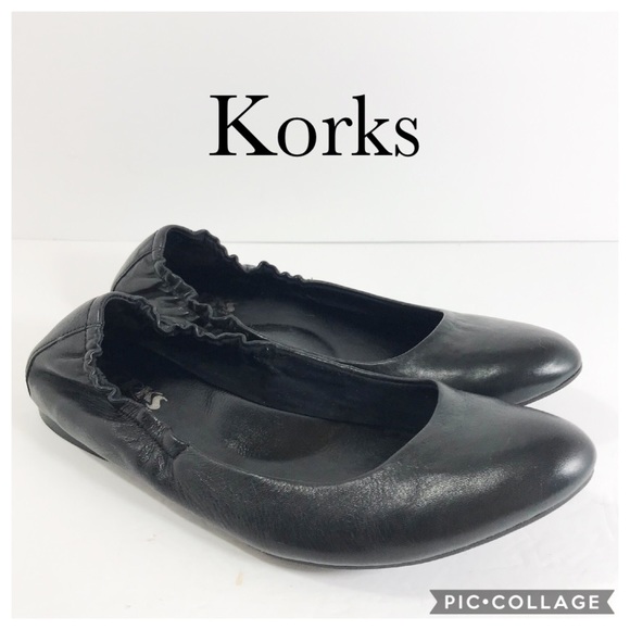 Kork-Ease Shoes - Korks by Kork -Ease black leather ballet flats 8.5